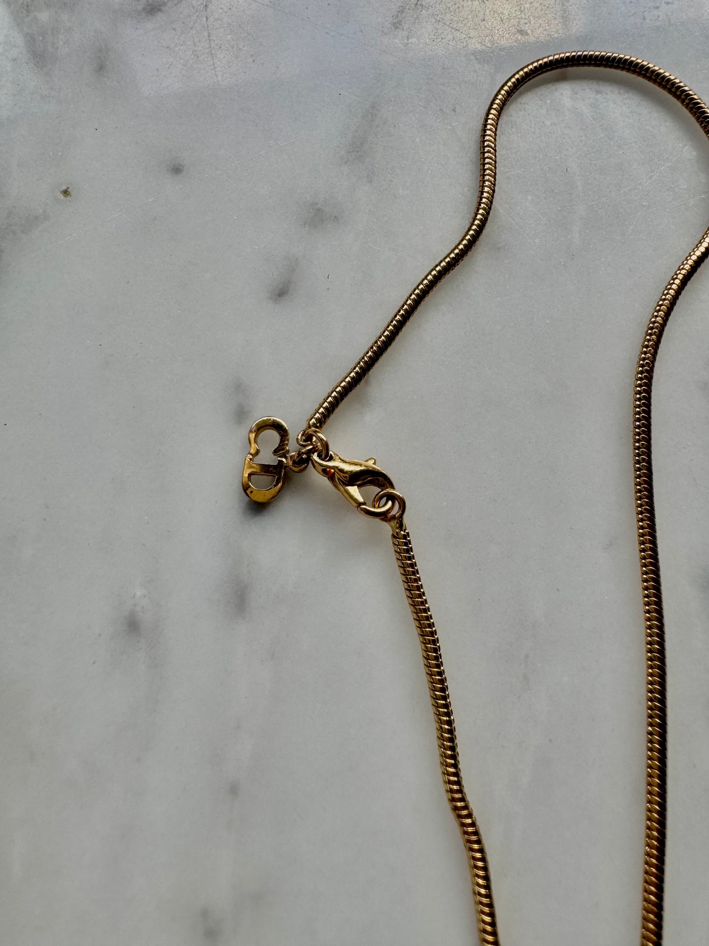 Rare Vintage Dior Gold Necklace