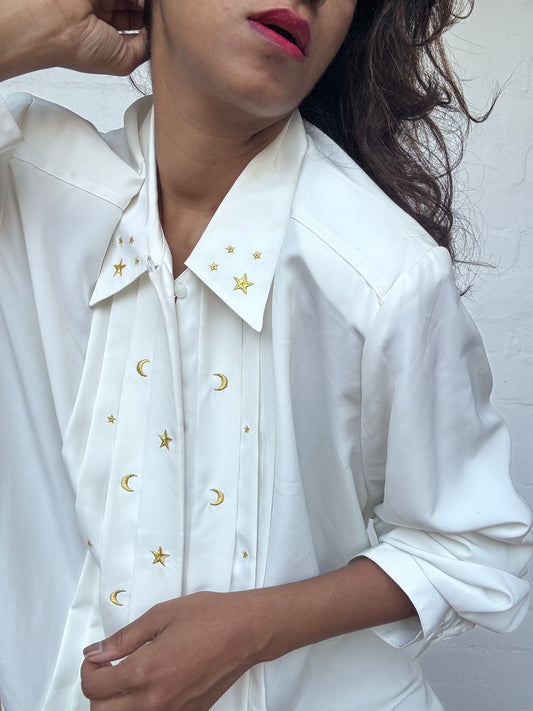 Vintage Pleated Shirt