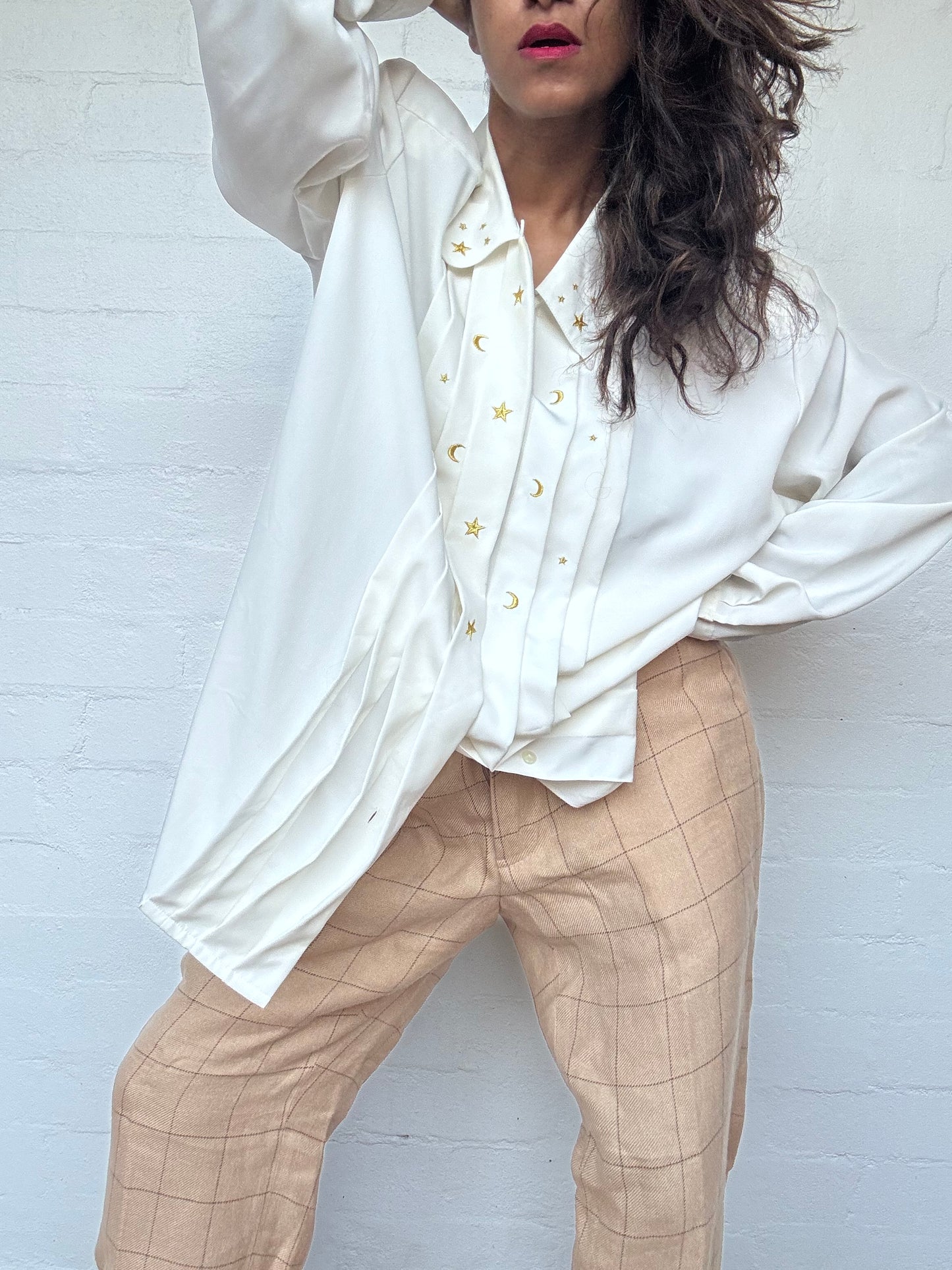 Vintage Pleated Shirt