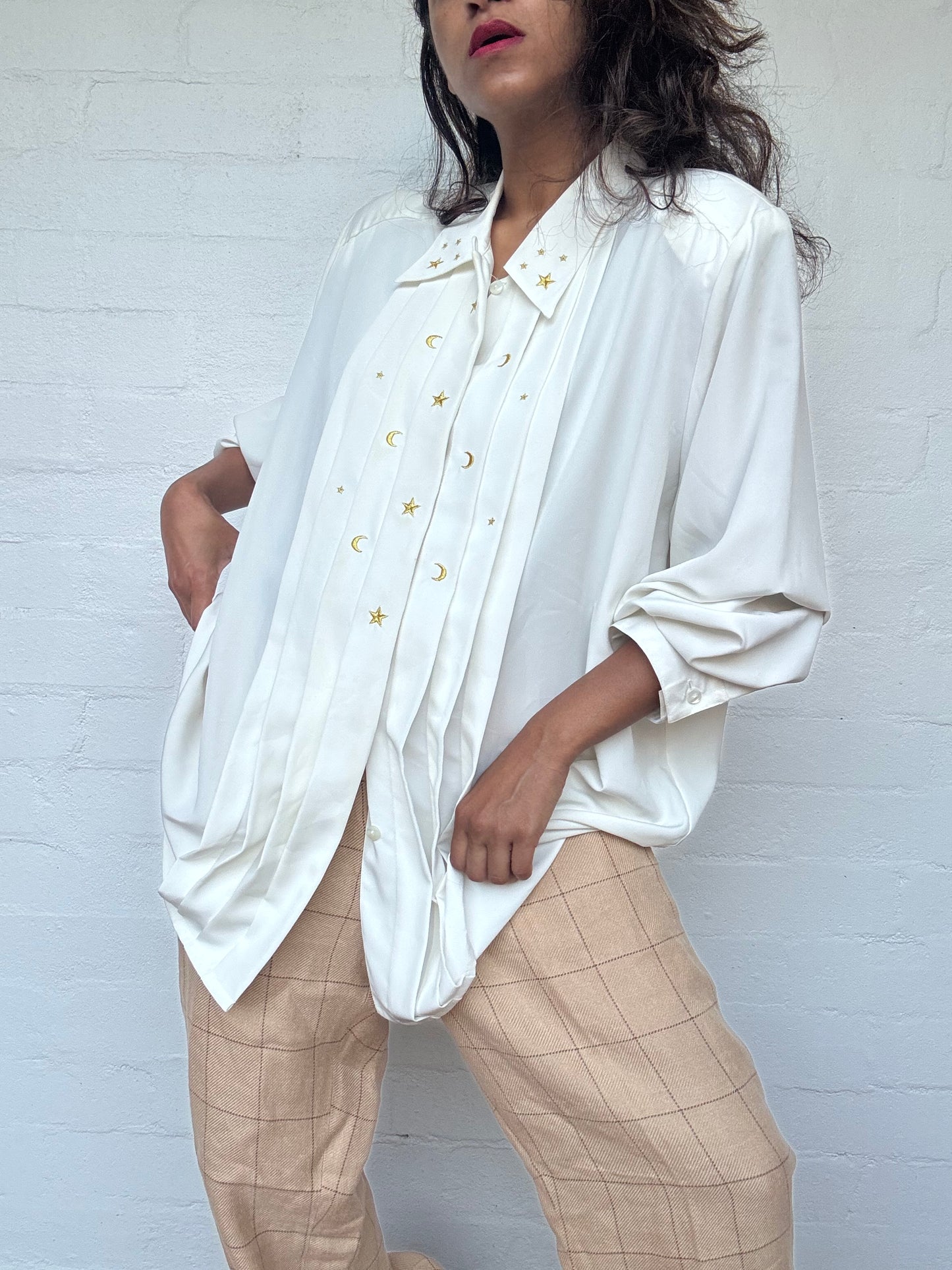 Vintage Pleated Shirt