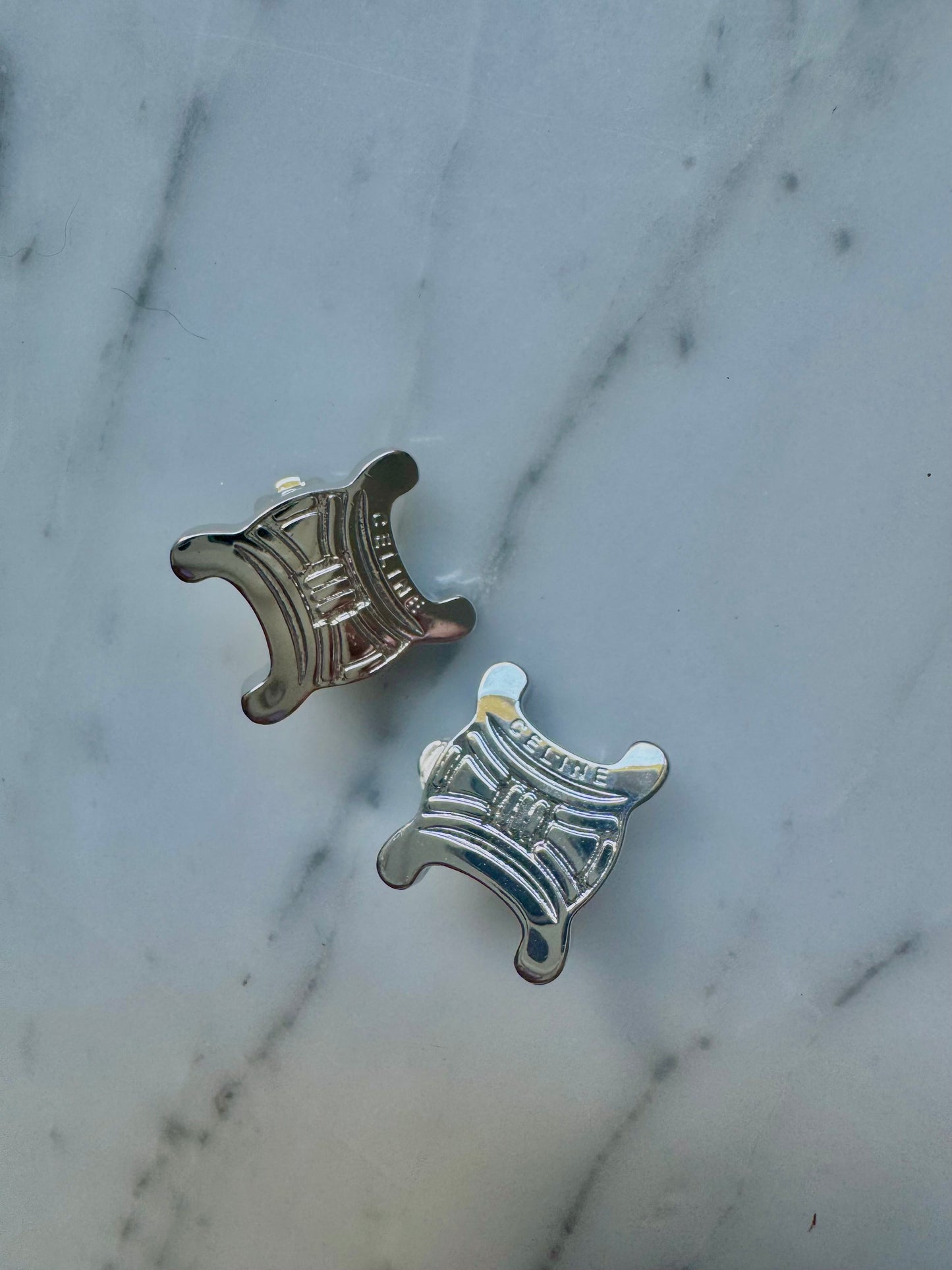 Vintage Céline Triomphe Clip Earrings