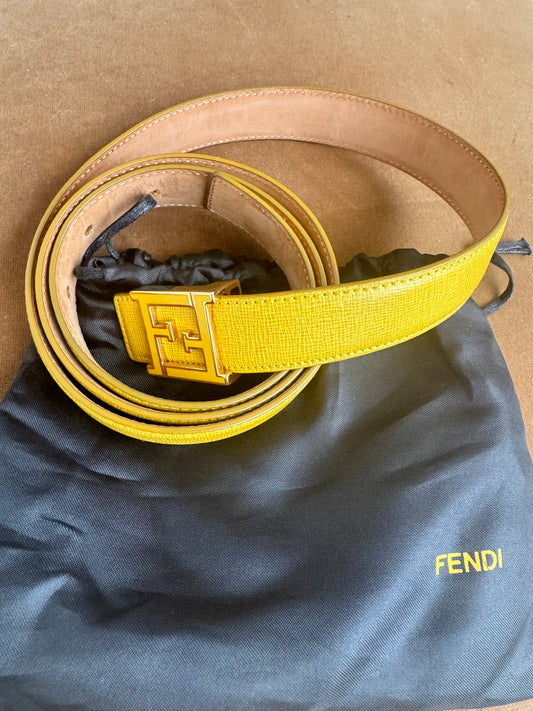 Fendi Skinny Leather Belt Kit