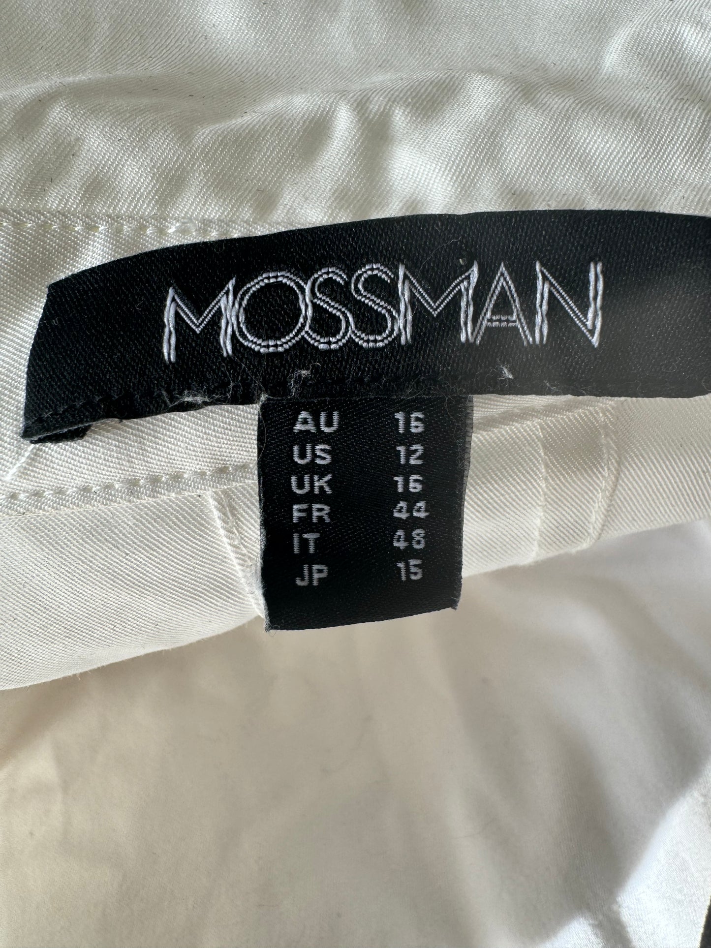 Mossman White Cotton Shirt