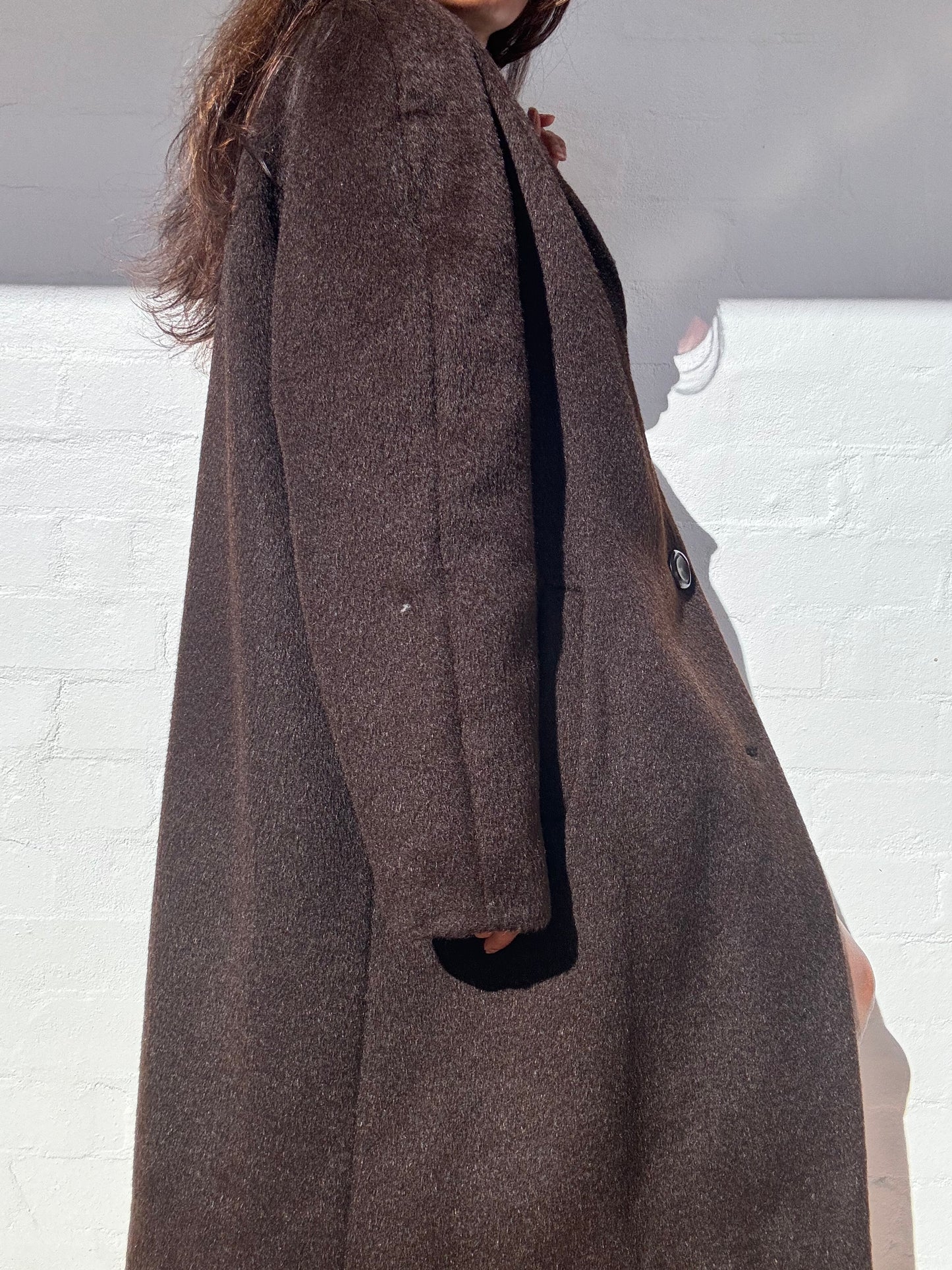 Vintage Mohair & Wool Coat - Made in England