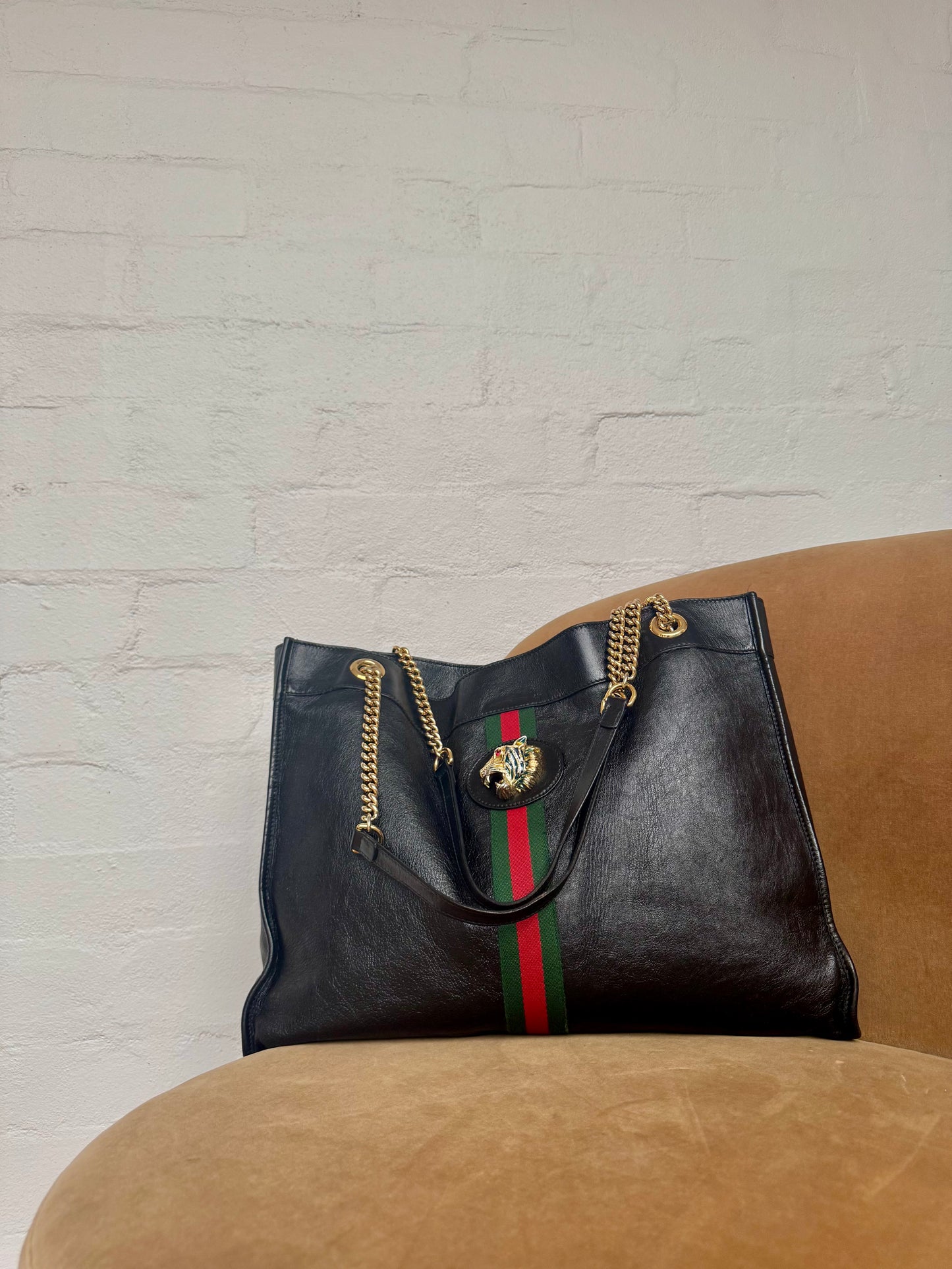 Gucci Rajah Tote with Chain Handle