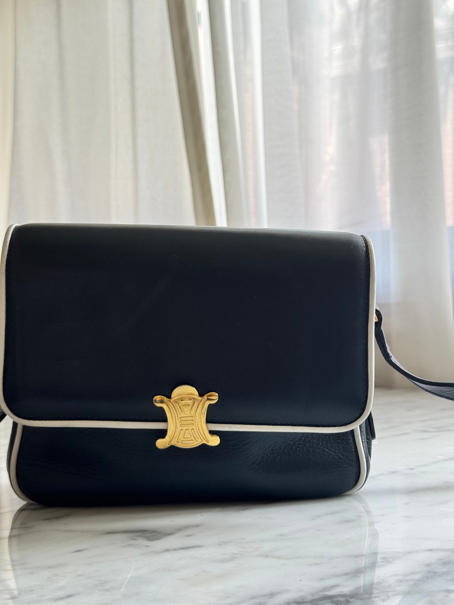 Rare Vintage Céline Triomphe Box Bag