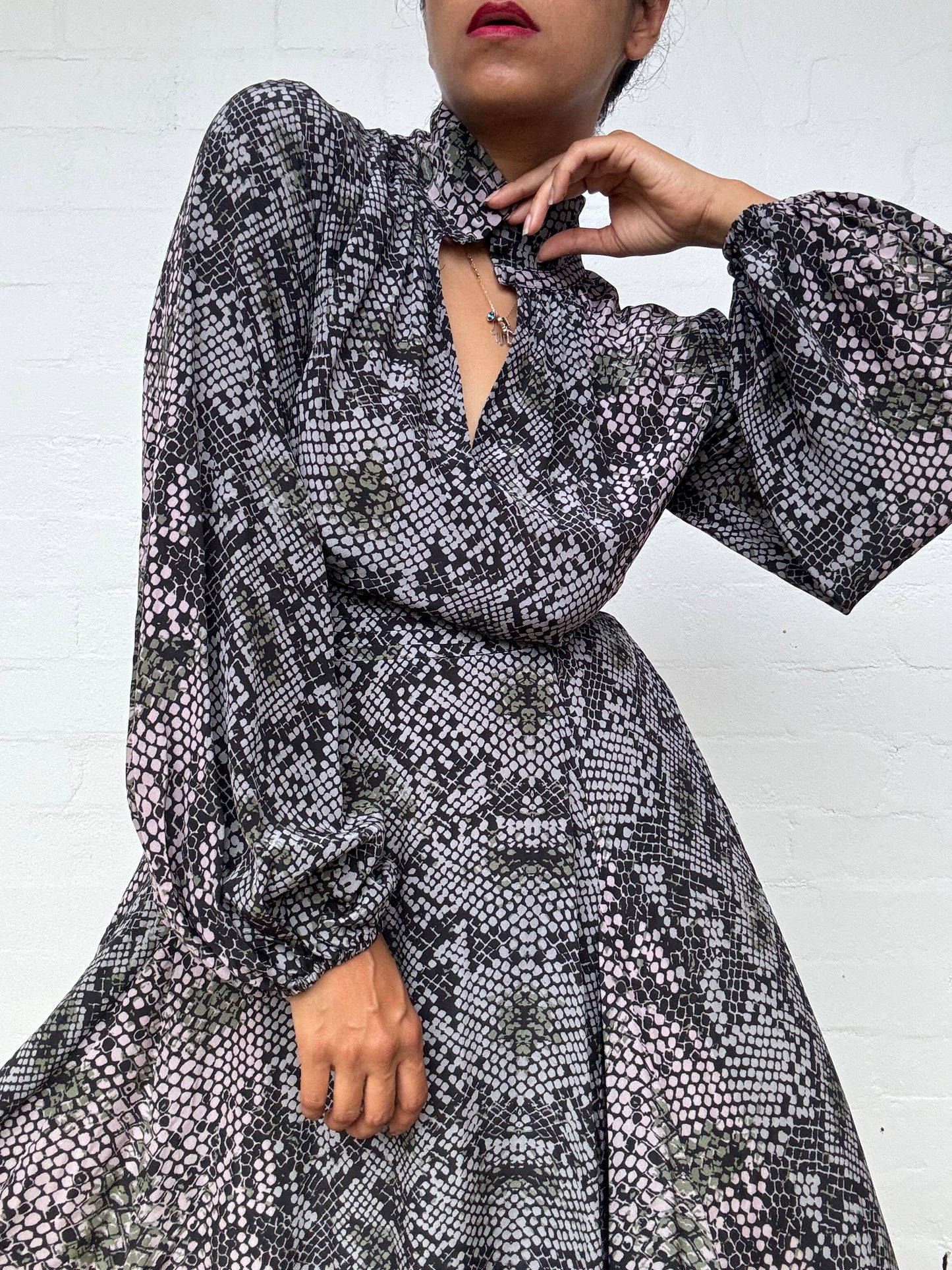 Husk Printed Silk Dress