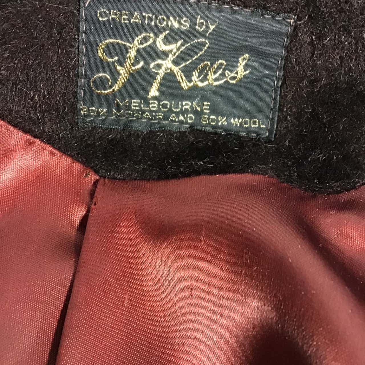 Vintage Mohair & Wool Coat - Made in England