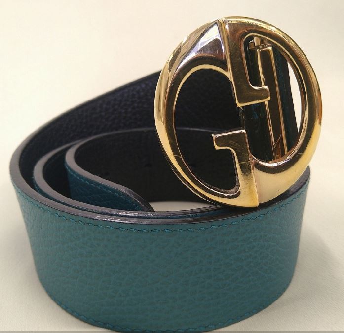 Vintage GUCCI Interlocking Leather Belt