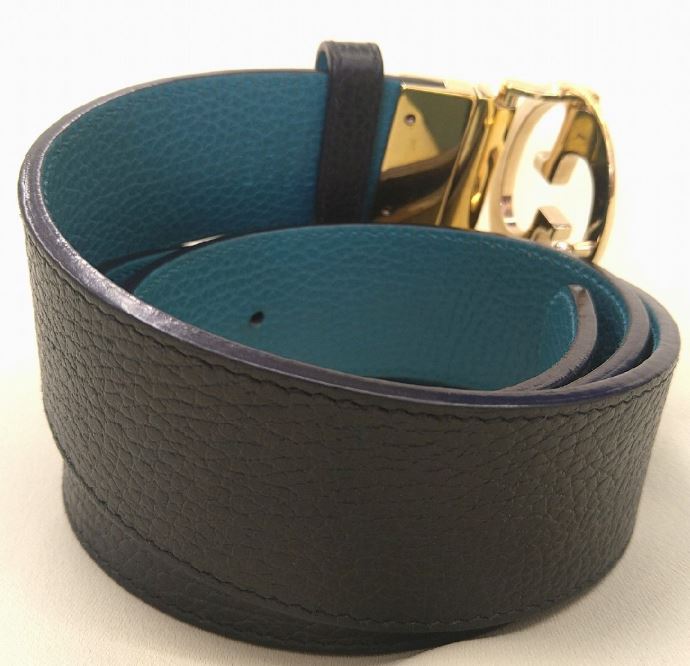 Vintage GUCCI Interlocking Leather Belt