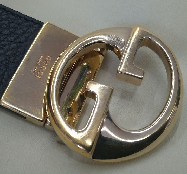 Vintage GUCCI Interlocking Leather Belt