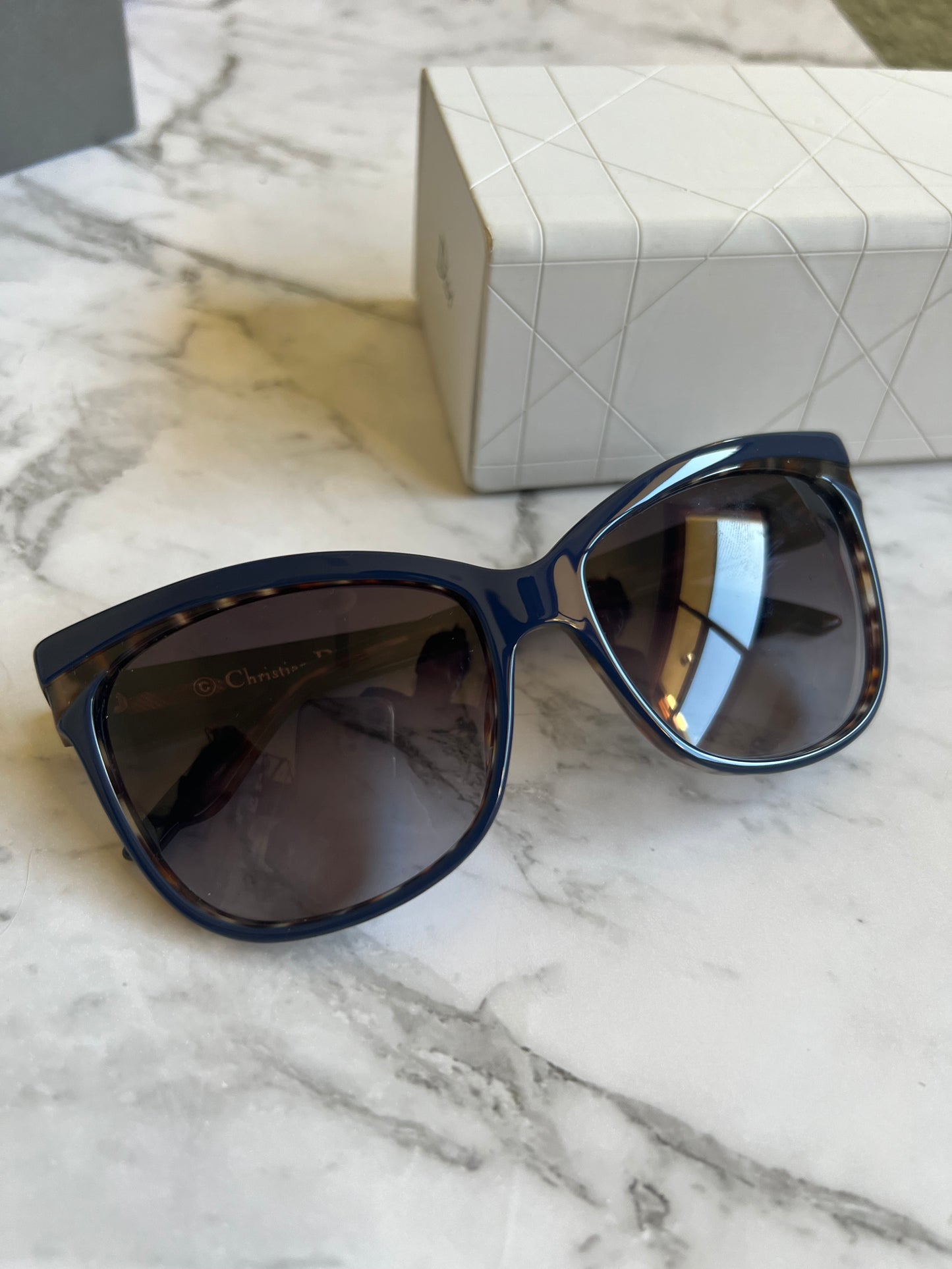 Authentic Christian Dior Sauvage Women's Navy Sunglasses
