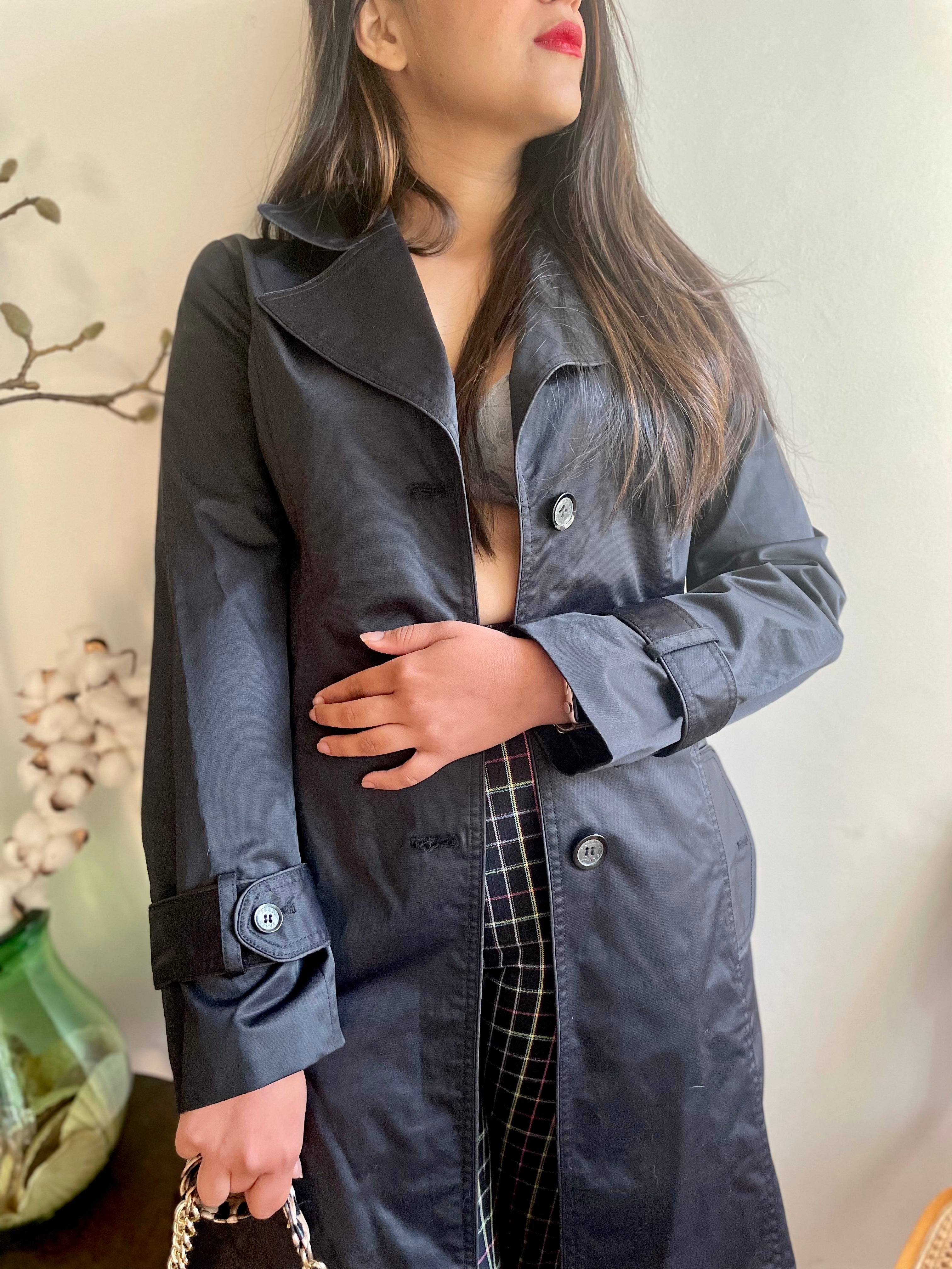 Black Prada Trench Coat Rao Sisters